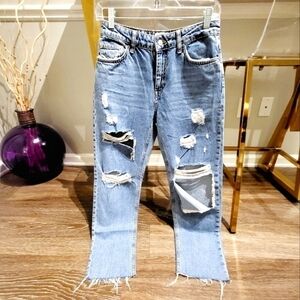 Bershka | High Rise Cigarette Jean